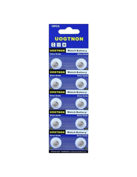 Batería de Reloj 379 SR521SW UOGTNON Paquete de 10 Unidades