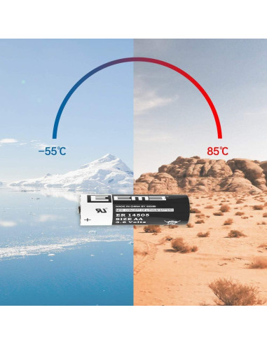 Batería de Litio EEMB ER14505 AA 3.6V 2700mAh 4 Pack