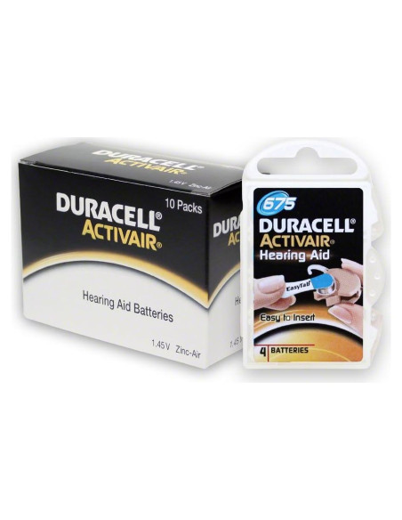 Baterías Duracell Activair Easy Tab 675 - Paquete de 40
