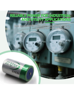 Paquete de 2 Baterías de Litio Cloruro de Tionilo 3.6V 8500mAh 2