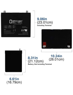 Batería Mighty Max ML75-12 12V 75AH SLA AGM Recargable 2