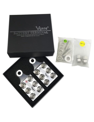 Bloque de Distribución Vgate 12 Vías M10 8AWG a 4/0AWG