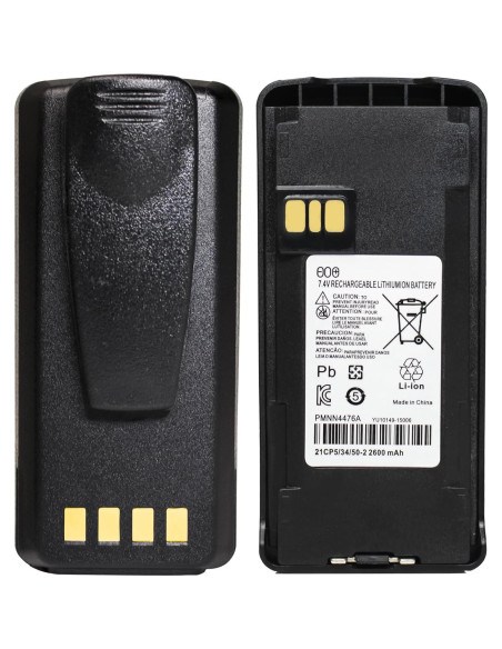 Paquete de 5 Baterías Li-ion 7.4V 2600mAh Motorola PMNN4476A