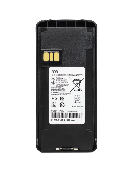 Paquete de 5 Baterías Li-ion 7.4V 2600mAh Motorola PMNN4476A