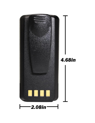 Paquete de 5 Baterías Li-ion 7.4V 2600mAh Motorola PMNN4476A