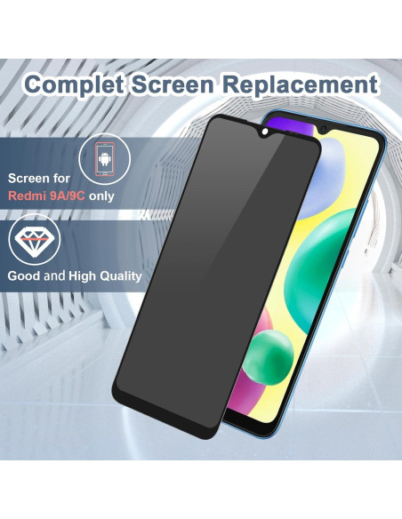 Reemplazo Pantalla LCD Táctil Xiaomi Redmi 9A/9C/10A - Negro