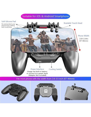 Controlador de Juego Móvil MEMO DL-100 con Enfriamiento 4000mAh