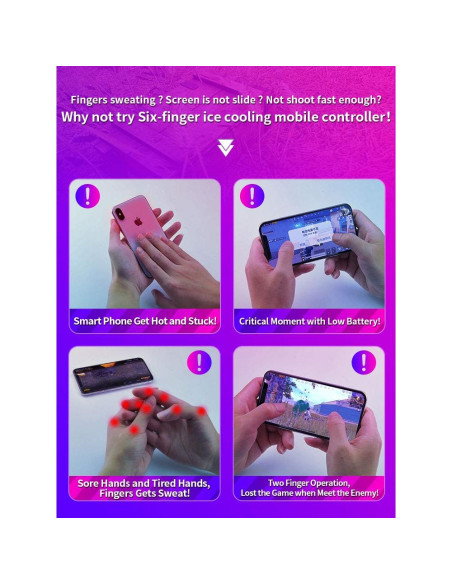 Controlador de Juego Móvil MEMO DL-100 con Enfriamiento 4000mAh