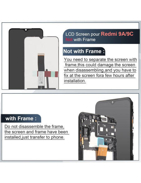 Reemplazo Pantalla LCD Táctil Xiaomi Redmi 9A/9C/10A - Negro