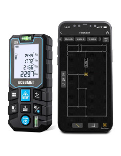 Medidor Láser ACEGMET S9-70M con Bluetooth y Pantalla LCD