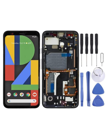 Pantalla LCD Google Pixel 4 con Digitizer y Marco Negro