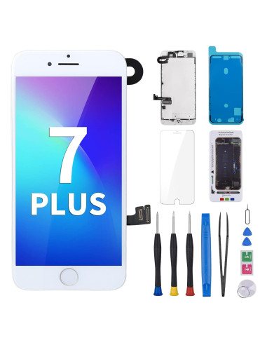 Pantalla LCD Reemplazo iPhone 7 Plus Risidamoy 5.5" Blanca