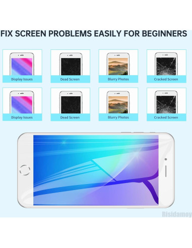 Pantalla LCD Reemplazo iPhone 7 Plus Risidamoy 5.5" Blanca