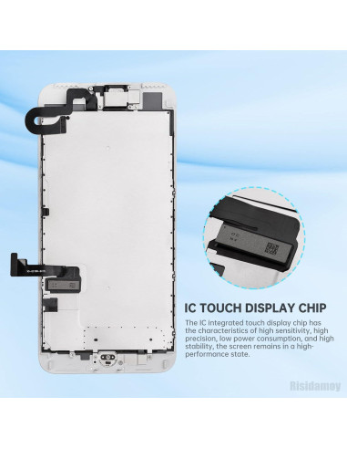 Pantalla LCD Reemplazo iPhone 7 Plus Risidamoy 5.5" Blanca