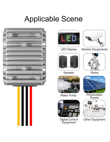 Convertidor Reductor de Voltaje DC 8V-40V a 13.8V 10A AEDIKO