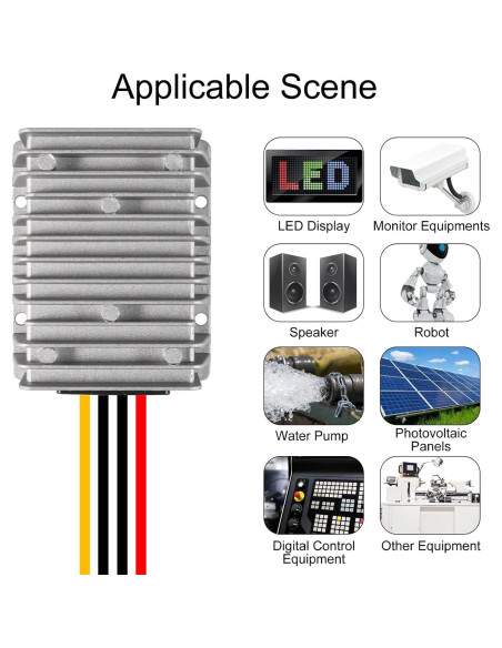 Convertidor Reductor de Voltaje DC 8V-40V a 13.8V 10A AEDIKO