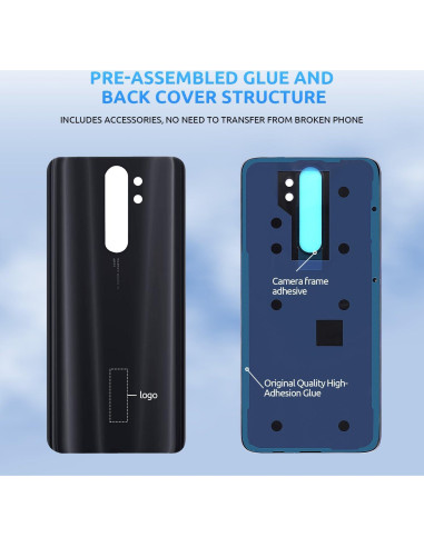 Reemplazo Cristal Trasero Xiaomi Redmi Note 8 Pro Gris