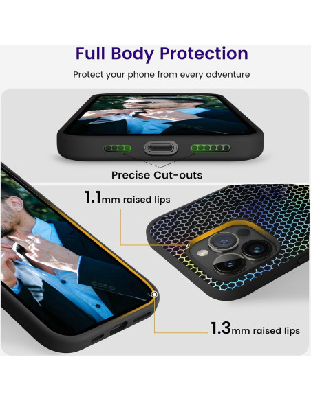 Funda TPU Infinix Hot 50 Pro Plus 4G Negra Mate Anti-Huellas