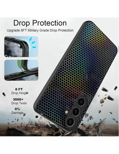 Funda TPU Infinix Hot 50 Pro Plus 4G Negra Mate Anti-Huellas