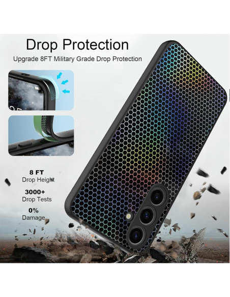 Funda TPU Infinix Hot 50 Pro Plus 4G Negra Mate Anti-Huellas