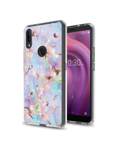 Funda Alcatel 3V 2019/5032W TPU Bumper Rosa Dorado Mármol