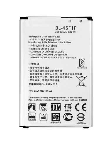 Batería de Reemplazo BL-45F1F para LG Phoenix 3 y Aristo