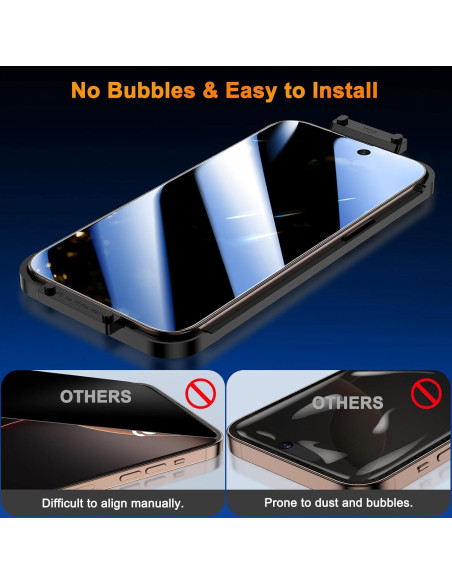 Protector de Pantalla Privado YWXTW para iPhone 16 Pro Max 6.9"