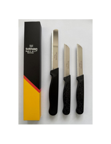 Set de Cuchillos Utilitarios Solingen - 3 Piezas, Acero Inoxidable