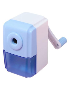 Sacapuntas Manual QIRUIRED Azul con Cuchilla de Acero