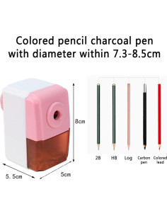 Sacapuntas Manual QIRUIRED Azul con Cuchilla de Acero 2