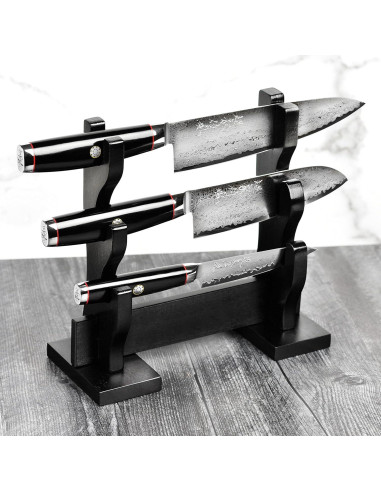 Juego de cuchillos Yaxell Ypsilon SG2, 3 piezas con soporte