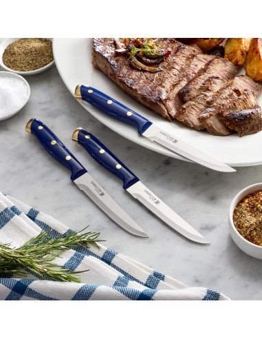 Juego de cuchillos forjados 14 piezas Sabatier acero inoxidable