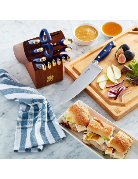 Juego de cuchillos forjados 14 piezas Sabatier acero inoxidable