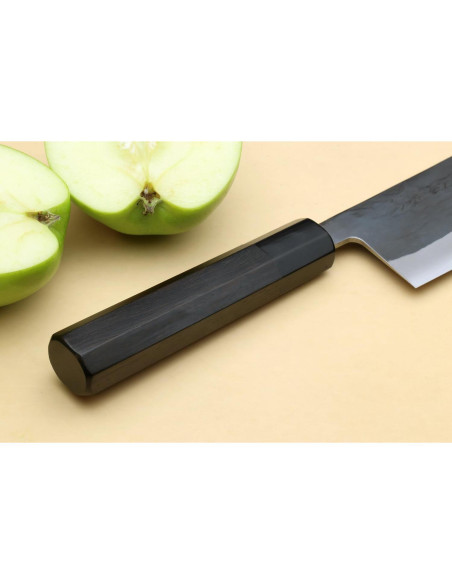 Cuchillo Chef Nakiri Yoshihiro Kurouchi 165mm Acero Azul