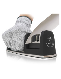 Afilador de cuchillos Zulay 2 etapas + Guante resistente