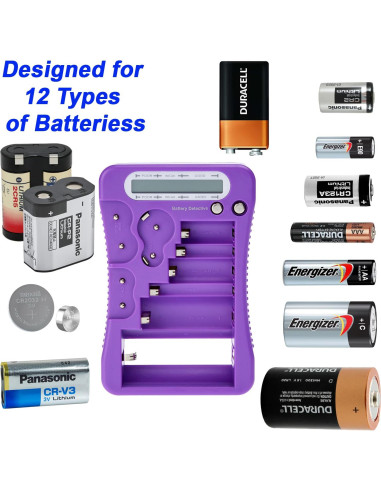 Probador de Baterías LCD Battery Detective - AA, AAA, 9V, CR2032