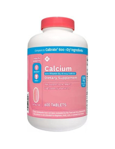 Suplemento de Calcio 600mg Member's Mark con Vitamina D3 2