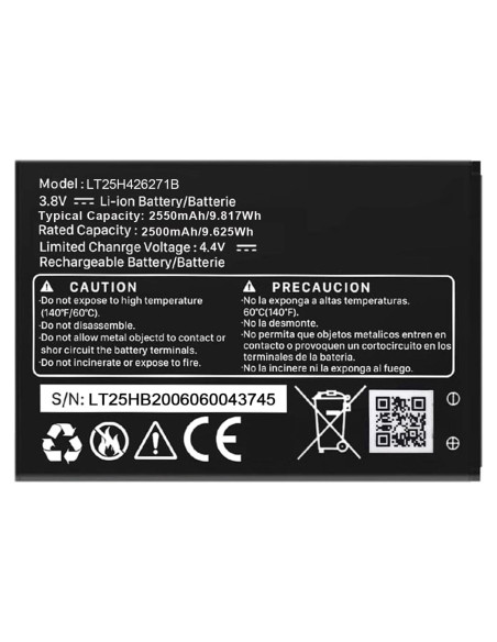 Batería de Reemplazo Xeceor 2500mAh para LT25H426271B