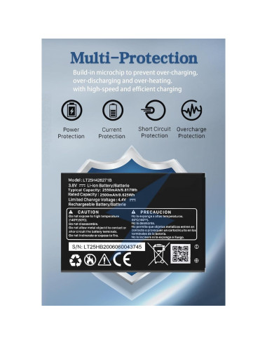Batería de Reemplazo Xeceor 2500mAh para LT25H426271B