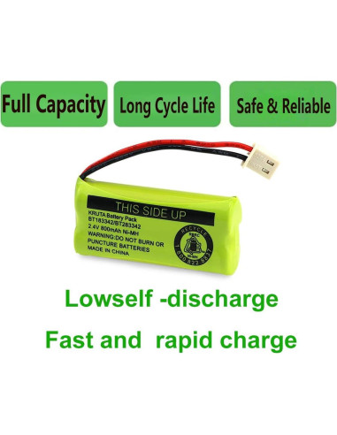 Batería Kruta BT183342 Compatible con Teléfonos AT&T y VTech