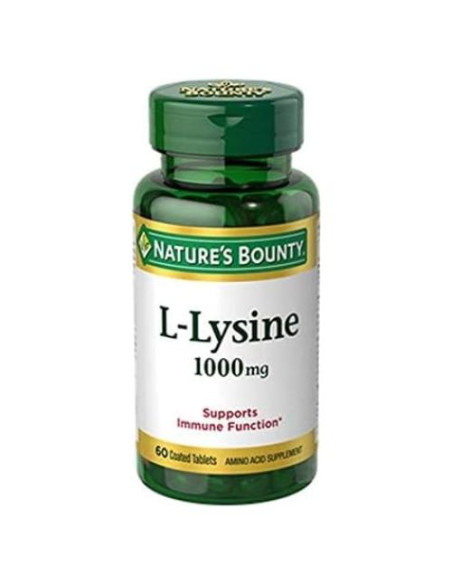 Suplemento L-Lisina Nature's Bounty 1000mg 120 Tabletas