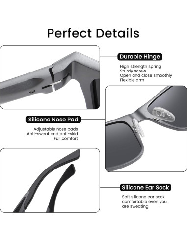 Gafas de sol DUCO 8207 polarizadas UV400 para hombres