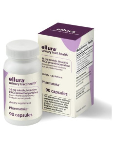 Ellura 36 mg - Suplemento de Salud Urinaria Pharmatoka, 90 Cápsulas