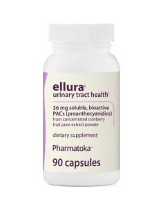 Ellura 36 mg - Suplemento de Salud Urinaria Pharmatoka, 90 Cápsulas 2