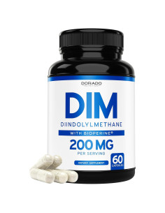 Suplemento DIM Dorado Nutrition 200mg 60 Cápsulas Veganas