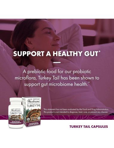 Cápsulas de Cola de Pavo Host Defense - 30 Cápsulas Digestivas
