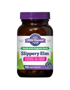 Cápsulas Orgánicas de Olmo Resbaladizo Oregon's Wild Harvest 90 Unidades
