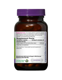 Cápsulas Orgánicas de Olmo Resbaladizo Oregon's Wild Harvest 90 Unidades 2