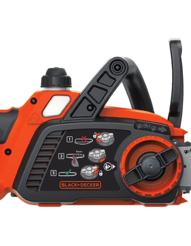 Motosierra inalámbrica BLACK+DECKER 20V 25,4 cm con batería