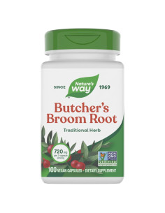 Escoba de Carnicero Nature's Way 720 mg 100 Cápsulas Veganas